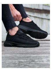 E SPORT حذاء رياضي كاجوال للرجال باللون الأسود