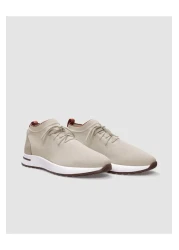 Cabani حذاء رياضي رجالي برباط باللون البيج