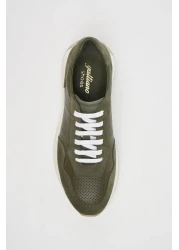 Galliano Shoes Barcelona Genuine Leather - Khaki Suede and Soft Eva Sneaker, Ready Sole
