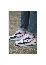 U.S. Polo Assn. HUSKY 4FX حذاء رياضي رجالي-أبيض-كحلي-أحمر