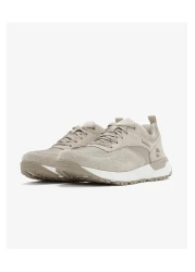 Timberland حذاء رياضي Voyager Park برباط منخفض للرجال باللون البيج Tb0a6dteeo41