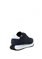 Calvin Klein حذاء رياضي رجالي مريح برباط باللون الأزرق الداكن Hm0hm00497-0ha