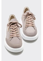 Elle أحذية رياضية رجالية من جلد المنك