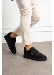 L.A Polo نعل سميك أسود للرجال Snekaer