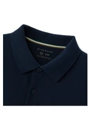 Giordano قميص بولو رجالي عالي الأداء: بيكيه كلاسيكي، ياقة مدببة، تفاصيل مطرزة