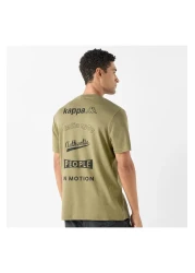 Kappa Logo Print Crew Neck T-shirt with Short Sleeves