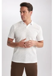 Defacto تي شيرت بولو بأكمام قصيرة وقصة ضيقة W9274az23sp