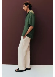 H&M Loose Fit Crinkled resort shirt