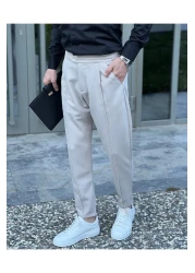 ElitWear Men's Carrot Cut Boyfriend Adjustable Waist Jogger Pants