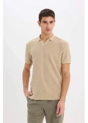 Defacto تي شيرت بياقة بولو وأكمام قصيرة بقصة عادية E1215ax25sm