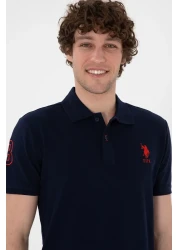 U.S. Polo Assn. Men's Slim Fit Polo Neck Navy Blue Basic T-Shirt 50305929 -Vr033