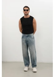 BANNY JEANS بنطال جينز رجالي من Skater Fit - لون