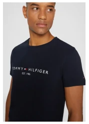 Tommy Hilfiger Sport _TommyHilfiger تي شيرت رجالي من القطن العضوي