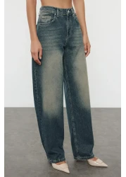  Collection Dark Blue More Sustainable Normal Waist Skater Baggy Jeans Twoaw25Je00140