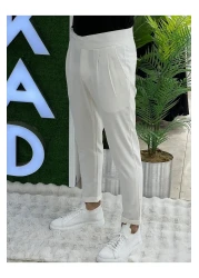 JANSO GROUP AKKAD FASHION - بنطلون من القماش ذو قصة إيطالية