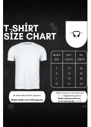 Sweetline تي شيرت بأكمام راجلان أبيض وأسود مطبوع من NYC - تي شيرت برقبة دائرية كبيرة الحجم