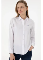U.S. Polo Assn. White Long Sleeve Women's Shirt 50297002 -Vr013