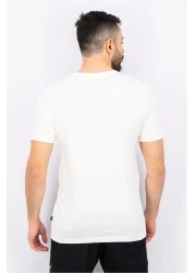 Puma Men Crew Neckline Brand Logo T-shirt, White