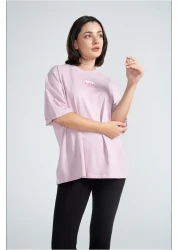 Kyron Women's Low Sleeve Oversize Cotton Printed T-Shirt - Different Color Options