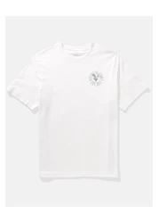 American Eagle تي شيرت منقوش بشعار AE