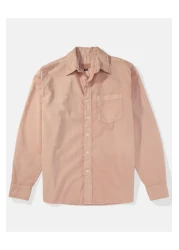 American Eagle قميص AE Poplin Everyday Button-Up