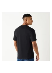 Lee Cooper تي شيرت مطبوع برقبة دائرية وأكمام قصيرة