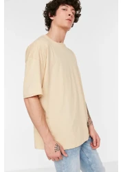  Collection Oversize Beige T-Shirt 100% - TMNSS22TS0318