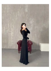 dshee woman فستان بياقة مادونا