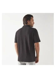 Iconic Textured Shirt with Short Sleeves