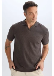 Defacto تي شيرت بولو بأكمام قصيرة وقصة عادية B6382AX25SP