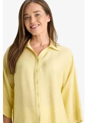 Defacto قميص بأكمام طويلة وقصة عادية F6112AX25SM