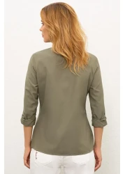 U.S. Polo Assn. Green Shirt Long Sleeve Basic