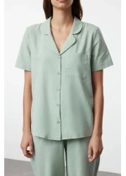  Collection 100% Cotton mint Pajama Set - THMSS24PT00401
