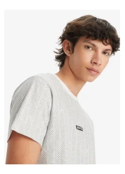 Levi's Crew Neck Printed Gray Men's T-Shirt A7772-0002