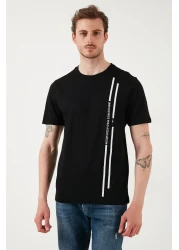 U.S. Polo Assn. تي شيرت رجالي من U.S. Polo مصنوع من القطن بنسبة 100% بقصة عادية وياقة دائرية وشعار مخطط G081SZ0112104061