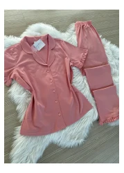 Pijamacs طقم بيجامة تركمانية بأكمام قطنية - صفقة على الأكمام والساقين