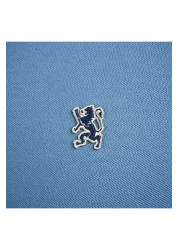 Giordano Men's Performance Slim Fit Lion Embroidery Solid Polo