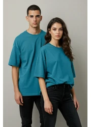  Collection Emerald Green Oversize Tok Fabric T-Shirt - 100% Cotton Tmnss22Ts0318