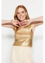  Collection Gold Leaf Thin Blouse Twoss23Bz00693