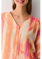 Suwen طقم بيجامة شورت رجالي كوزموبوليتان