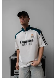 Sentinel تي شيرت بسحاب مطرز بشعار R. MADRID (هدية)