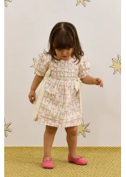 Fahhar Kids Patterned Tie Dress - Ribbon