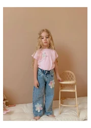 Jolly Kids بدلة بادي بناتي مع بنطلون جينز