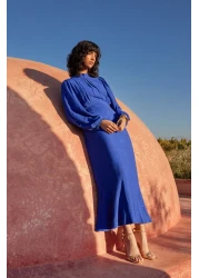  Modest فستان منسوج من قماش الجاكار الأزهار من ساكس TCTSS24EB00064