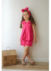 Elidabutik مجموعة مفصلة بفيونكة كومة