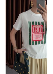 HAZELANNA تيشيرت سردين وايلد وايت