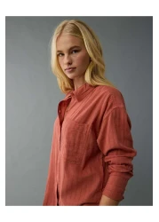 American Eagle قميص Ae Perfect بأزرار