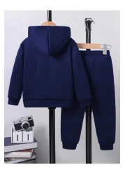 ALİKA طقم بدلة رياضية للأطفال البنات والأولاد باللون الأزرق الداكن من لوس أنجلوس