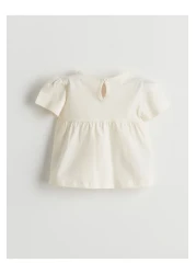 LC Waikiki Lcw Cotton Baby Girl Blouse and Capri Leggings 2 Pack