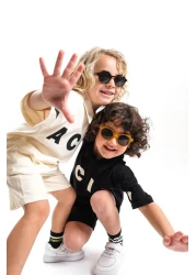 MİNİKO KİDS بدلة قطنية مطبوعة من LACIEL PARIS مع شورت بياقة